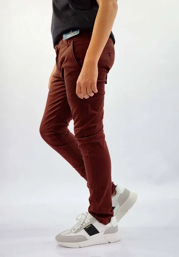 Pantalón Cambridge Polo Club para  muchacho color vino