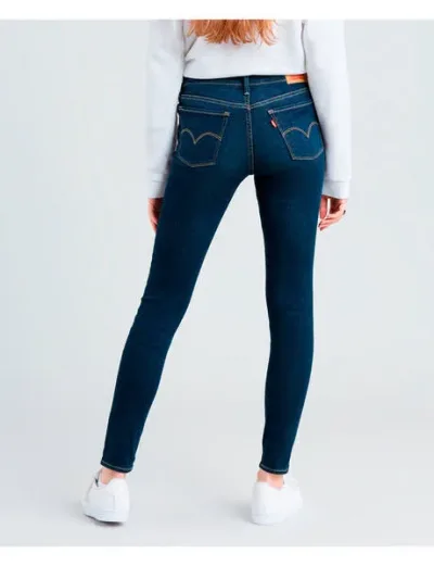 Jeans para dama Levis 710-0324 super skinny color azul