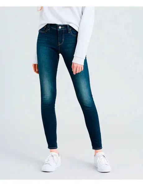 Jeans para dama Levis 710-0324 super skinny color azul