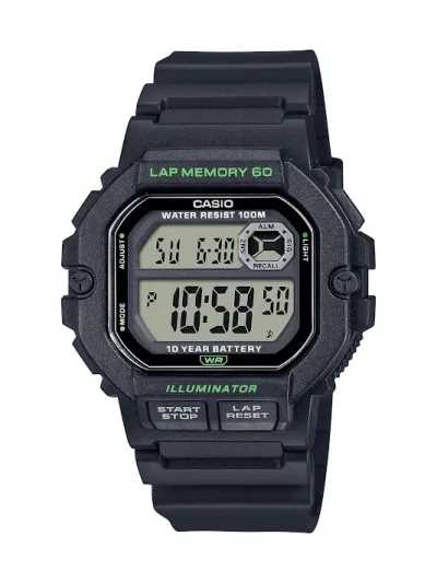 Reloj Casio para caballero WS-1400H-1AVDF COLOR NEGRO