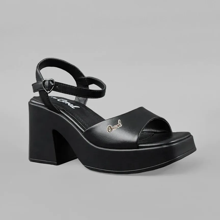 Tacones Coral para dama color negro