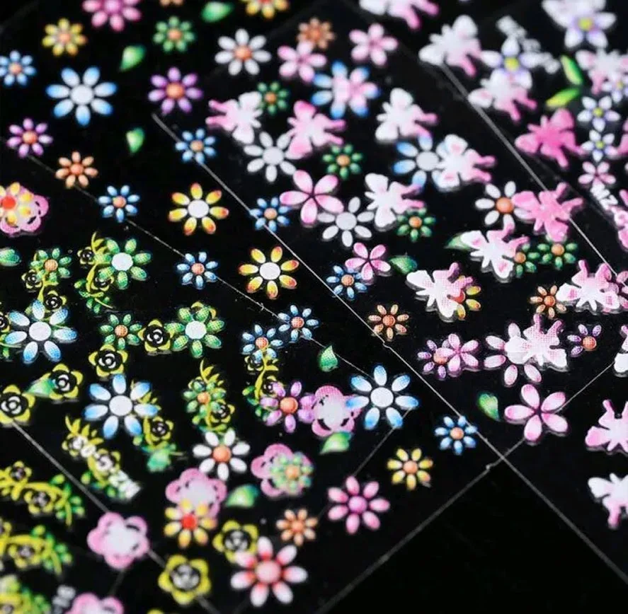 30 hojas de pegatinas para uñas