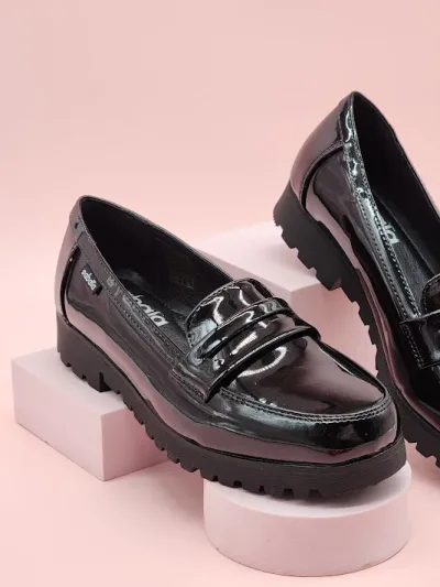 Zapatillas Sabata para dama layla-75 BLACK PAT PU