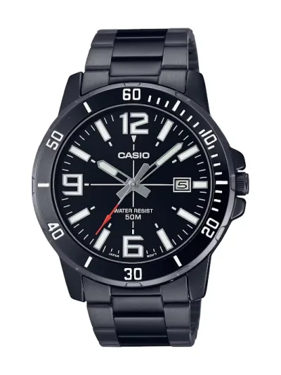 Reloj Casio para caballero MTP-VD01B-1BVUDF COLOR NEGRO