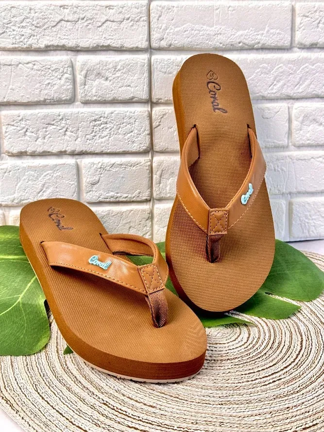 Sandalias Coral Solara Camel para Dama