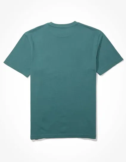 Camiseta American Eagle para caballero color azul claro