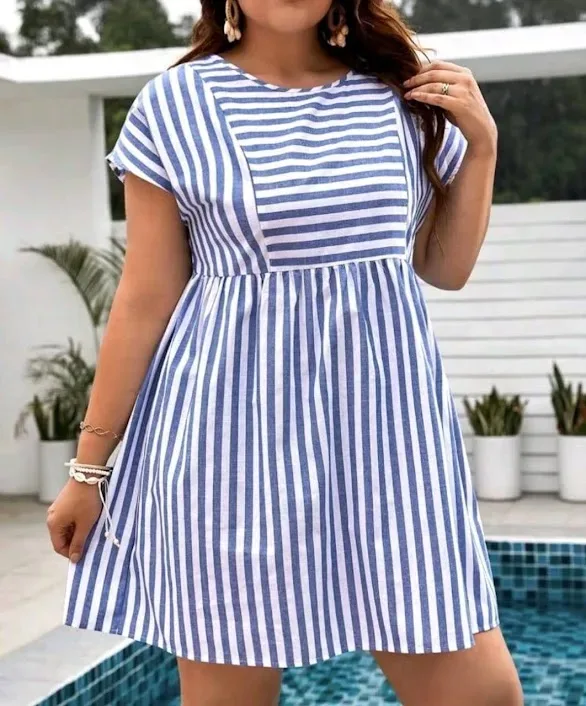 Vestido para dama diseño a rayas