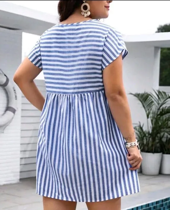 Vestido para dama diseño a rayas