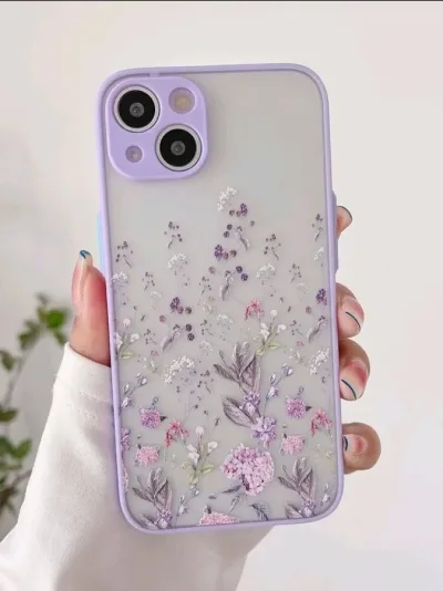 Funda para celular diseño de flores
