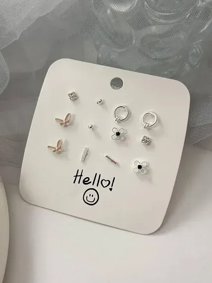 Set de 6 pares de aretes.