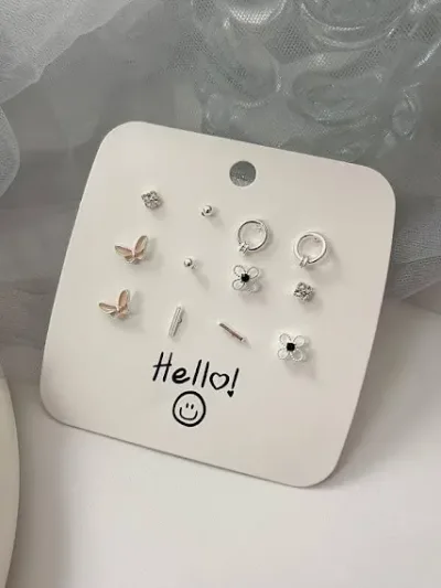 Set de 6 pares de aretes.