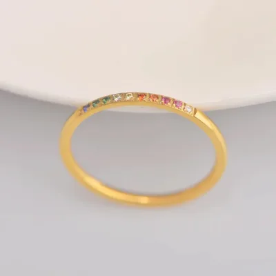 Anillo para dama de acero inoxidable