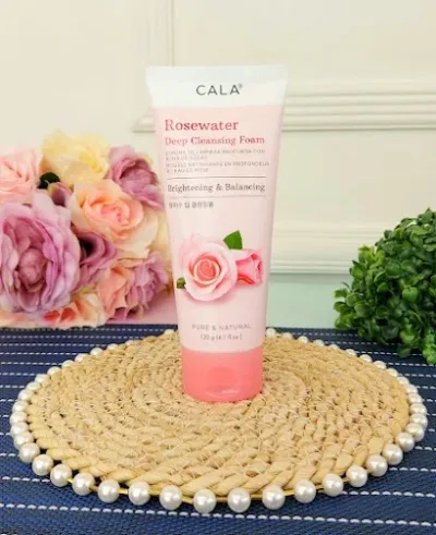 Espuma limpiadora de agua de rosas CALA