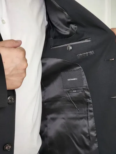 Blazer Estivaneli para caballero ROFFM-64660 COLOR NEGRO