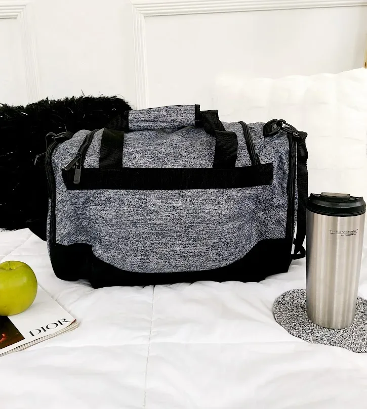 Bolso Adidas para dama color gris y negro