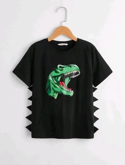 Camiseta de niño estampado de dinosaurio