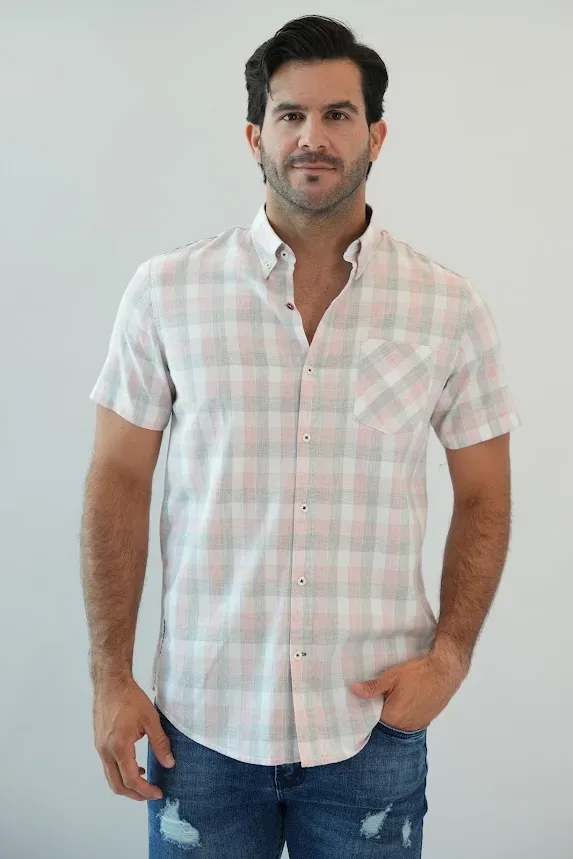 Camisa Hummer para caballero de cuadros