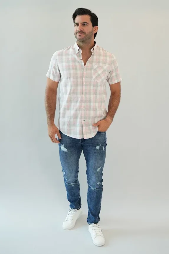 Camisa Hummer para caballero de cuadros