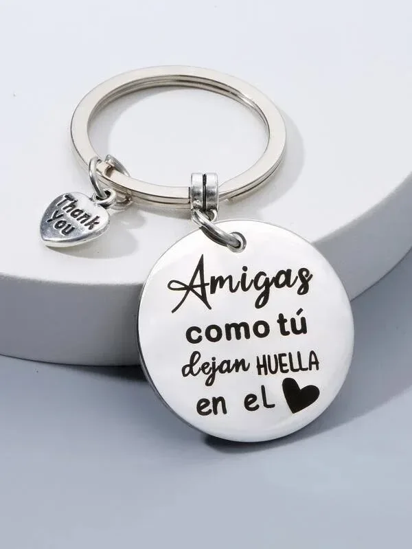 LLavero con frase para amigas