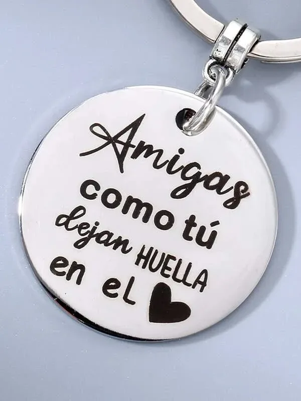 LLavero con frase para amigas