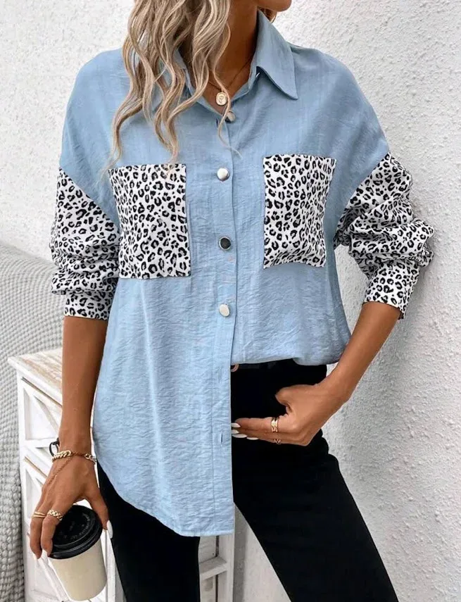 Blusa para dama color celeste