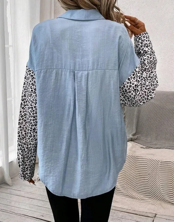 Blusa para dama color celeste