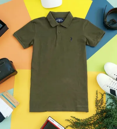 Camiseta Cambridge Polo Club para caballero color verde musgo