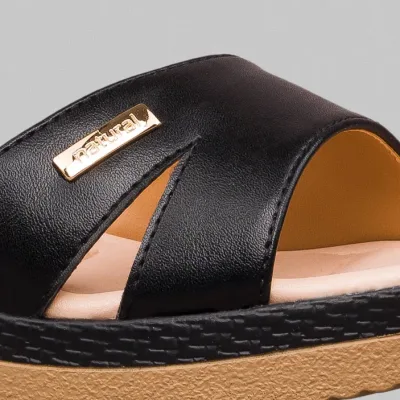 Sandalias Natural Amelia Black para dama