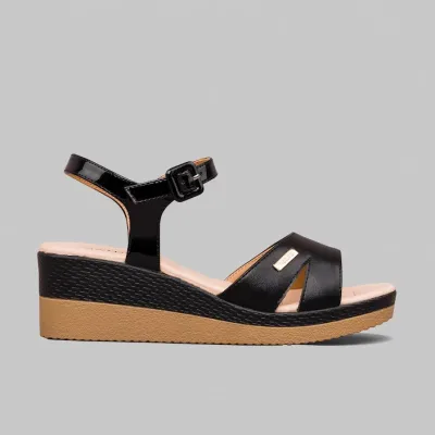 Sandalias Natural Amelia Black para dama