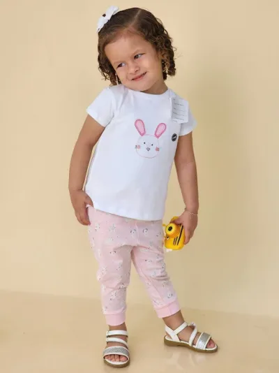 Conjunto Everfit para niña 16376S COLOR BLANCO