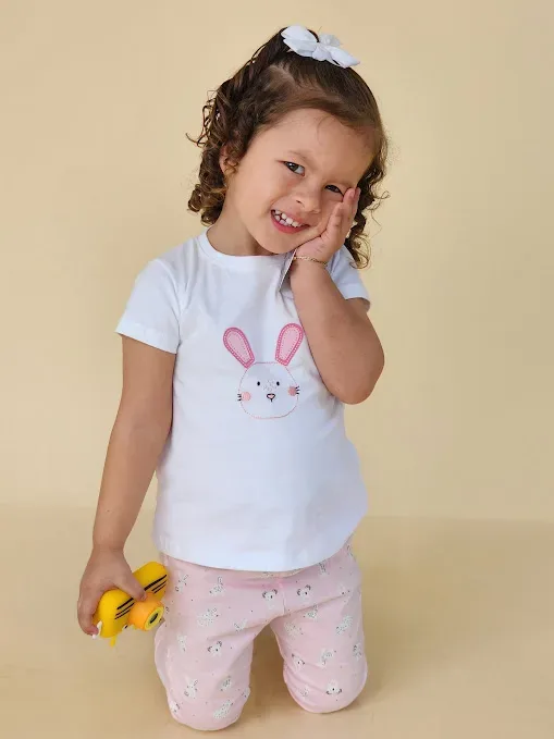 Conjunto Everfit para niña 16376S COLOR BLANCO