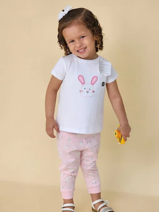 Conjunto Everfit para niña 16376S COLOR BLANCO