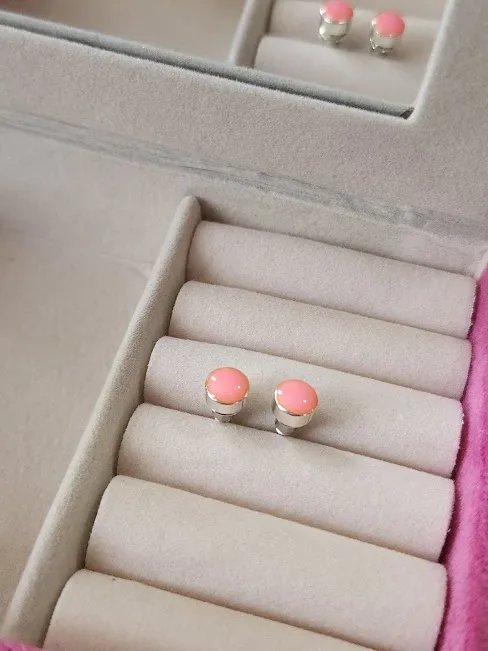 Par de aretes para dama diseño circular