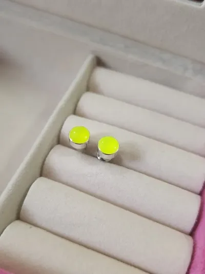 Par de aretes para dama diseño circular