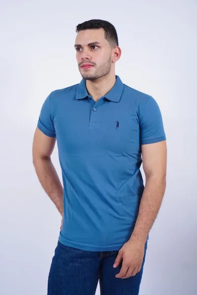 Camiseta Cambrige Polo Club para caballero color azul grisáceo