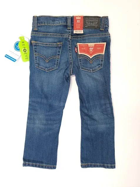 Jeans Levi´s para niño 511 Slim color mezclilla