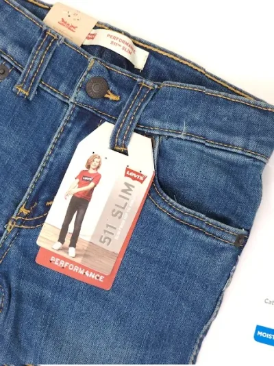 Jeans Levi´s para niño 511 Slim color mezclilla
