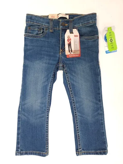 Jeans Levi´s para niño 511 Slim color mezclilla
