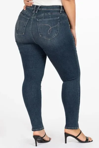 Jeans plus size para dama #EP900101 color azul