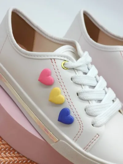 Tenis Molekinha para niña color blanco