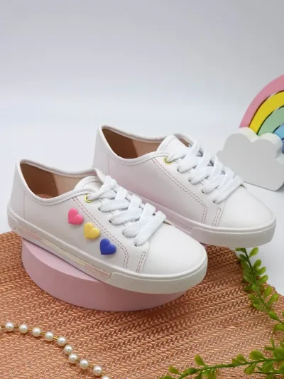 Tenis Molekinha para niña color blanco
