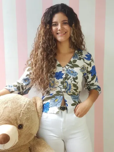 Blusa Paradis Miss para dama color blanco con estampado floral