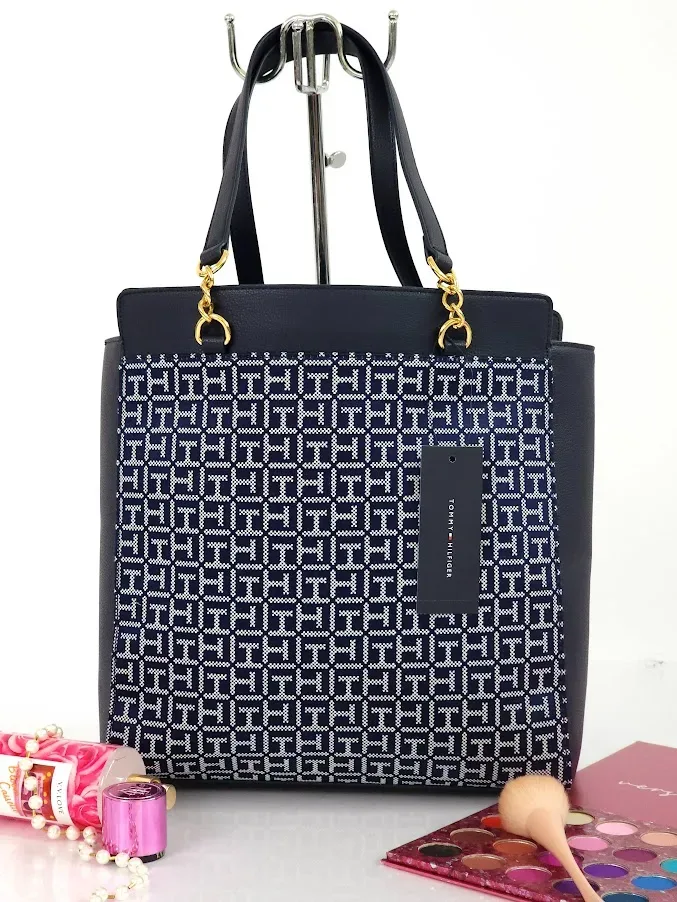 Bolso de hombro Tommy Hilfiger para dama color azul