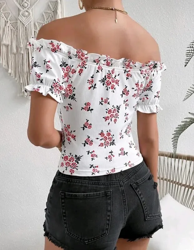 Blusa para dama diseño floral