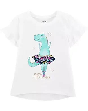 Blusa Carter's para niña color blanco