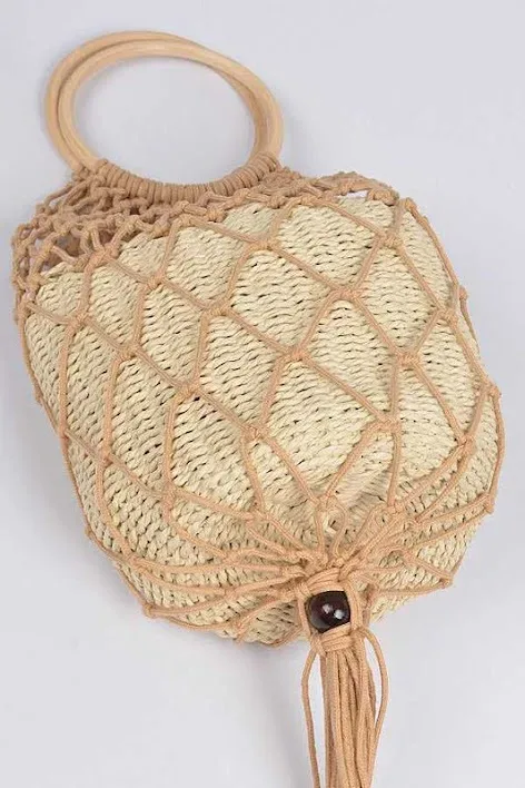 Bolso para dama color beige y camel