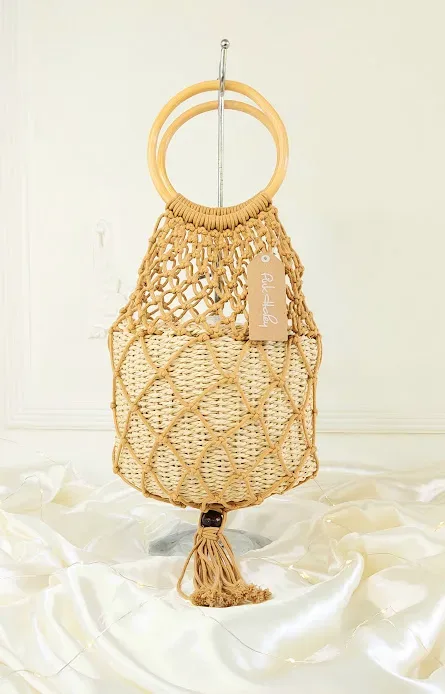 Bolso para dama color beige y camel