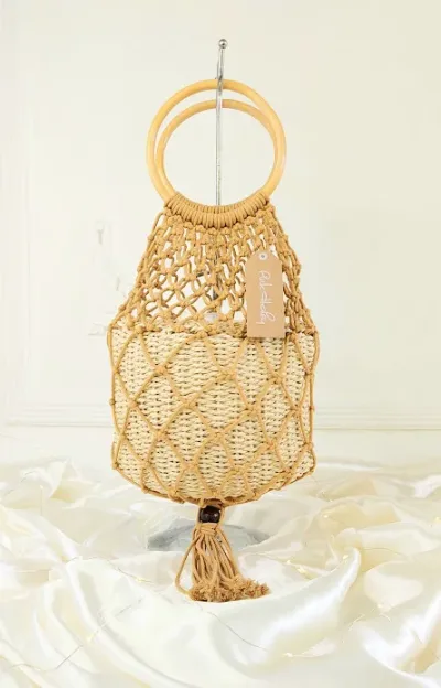 Bolso para dama color beige y camel