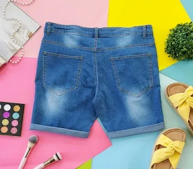 Short para dama color azul mezclilla