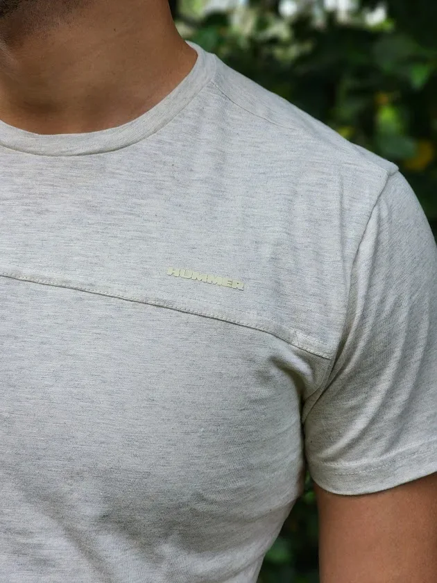 Camiseta Hummer para caballero color gris claro